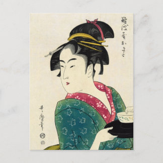 Cartão Postal Naniwaya Okita Geisha
