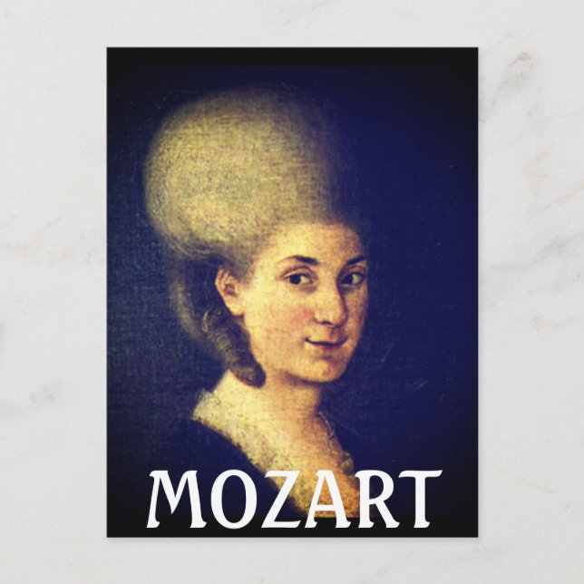 Cartão Postal Nannerl Mozart (Frente)