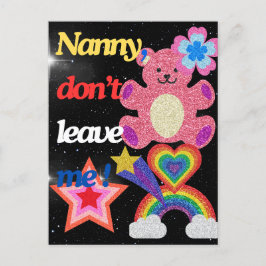 Cartão Postal Nanny, não me deixe!