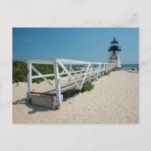 Cartão Postal Nantucket. Antigo Farol de Madeira