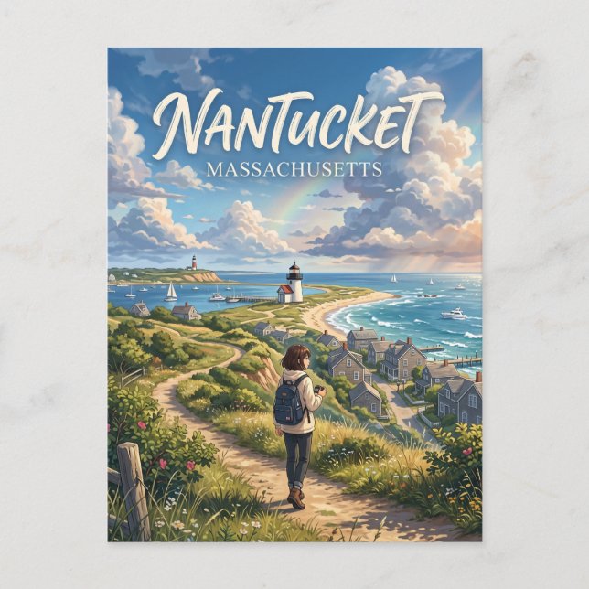 Cartão Postal Nantucket EUA (Frente)