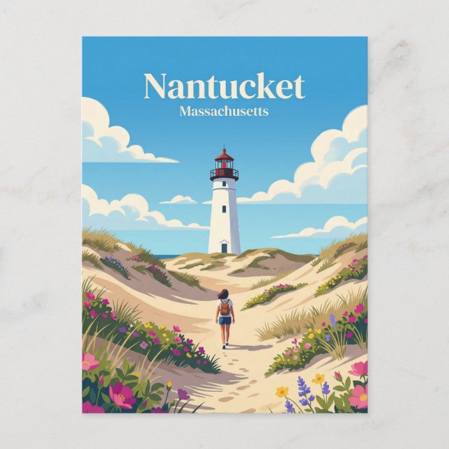 Cartão Postal Nantucket EUA (Frente)