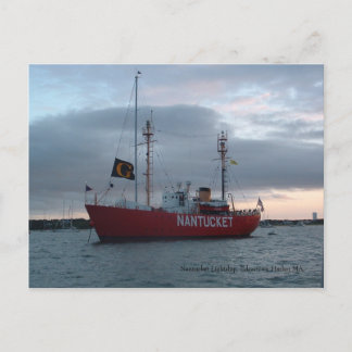 Cartão Postal Nantucket Lightship, Cartão-postal Edgartown Harbo