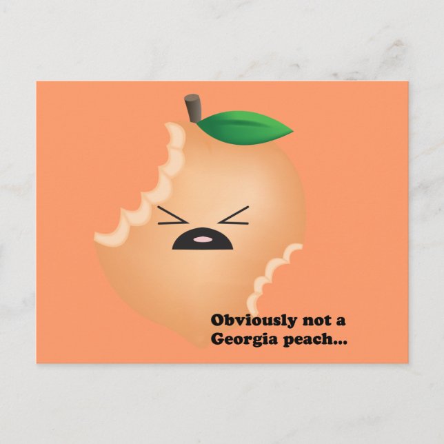 Cartão Postal Não-A-Georgia-Peach (Frente)