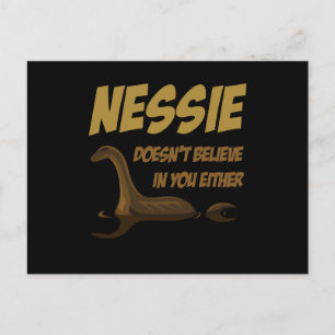 Cartão Postal Não Acredita Nessie Loch Ness