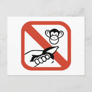 Cartão Postal Não Alimente O Macaco (2)
