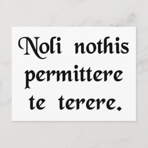 Cartão Postal Não deixe os bastardos te abaixarem