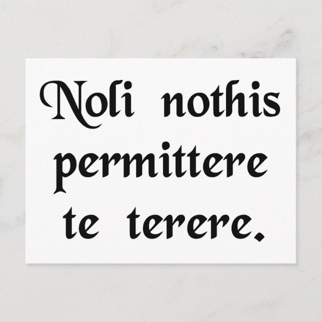 Cartão Postal Não deixe os bastardos te abaixarem (Frente)