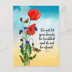 Cartão Postal Não deixe seus corações se incomodarem