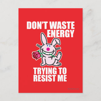 Cartão Postal Não desperdice energia