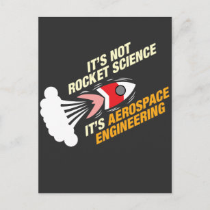 Cartão Postal Não é ciência de foguetes É engenharia aeroespacia