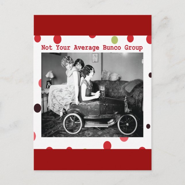 Cartão Postal não é o seu grupo de bunco médio (Frente)