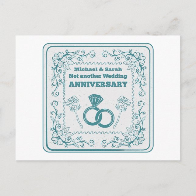 Cartão Postal Não é outro aniversário de casamento (Frente)