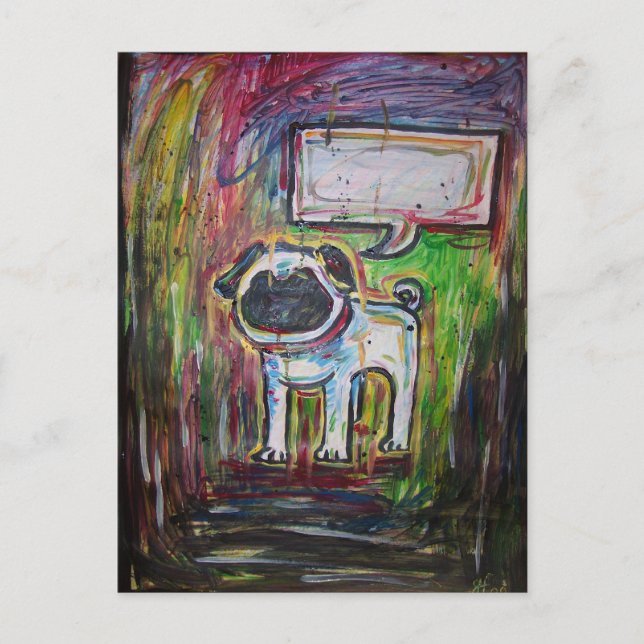 Cartão Postal Não é Possível Falar Placa de Posto (Frente)