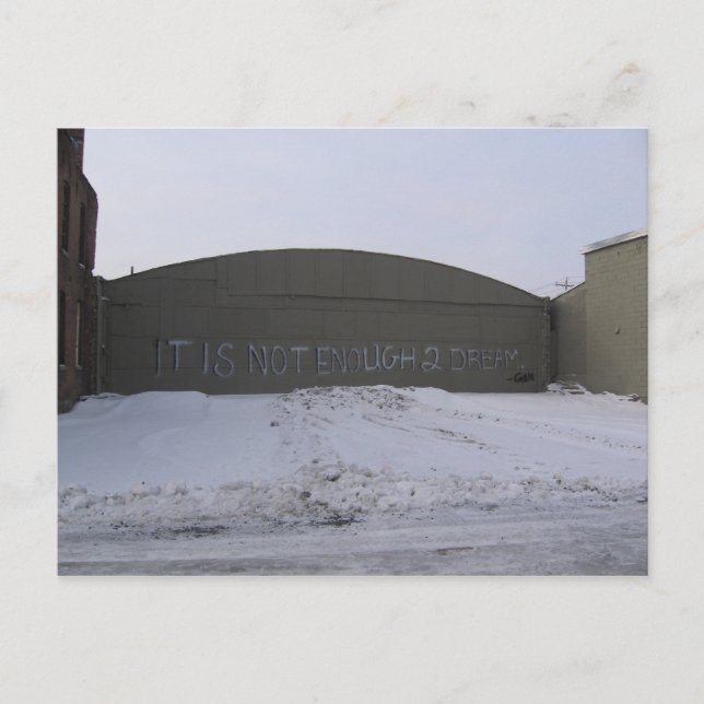 Cartão Postal não é suficiente 2 sonhos (Frente)
