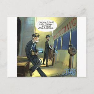 Cartão Postal Não Envie SMS e Titanic Engraçado