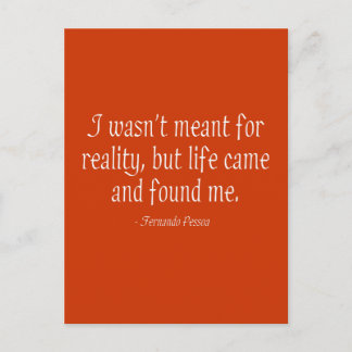 Cartão Postal Não era para a realidade