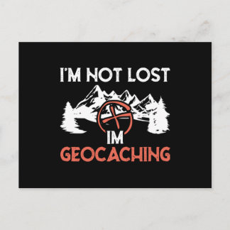 Cartão Postal Não estou perdido, estou em Geocaching