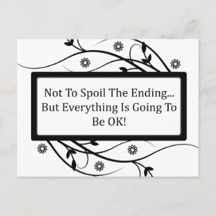 Cartão Postal Não Estragar O Fim