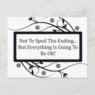 Cartão Postal Não Estragar O Fim