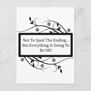 Cartão Postal Não Estragar O Fim