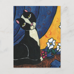 Cartão Postal Não fui eu - Tuxedo Cat