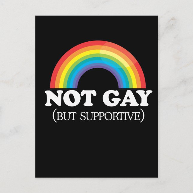 CARTÃO POSTAL NÃO GAY (Frente)