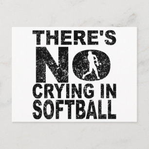 Cartão Postal Não há choro no Softball
