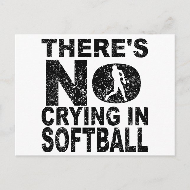 Cartão Postal Não há choro no Softball (Frente)