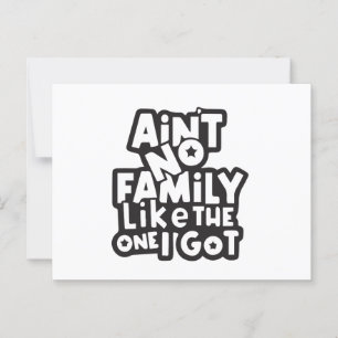 Cartão Postal Não há família como a que eu tenho
