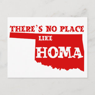 Cartão Postal Não há lugar como Homa Oklahoma