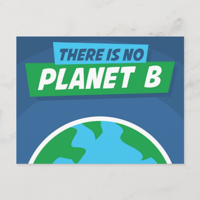 Cartão Postal Não Há Planeta B (Frente)
