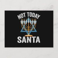 Não Hoje Papai Noel Feriado Judaico Hanukkah Menor