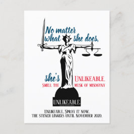 Cartão Postal Não importa o que ela faça, ela é política imprová