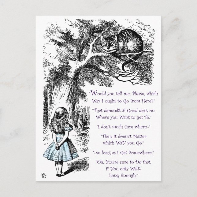 Cartão Postal Não importa para que lado você vai (Frente)