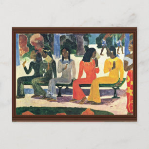 Cartão Postal Não Iremos Ao Mercado Hoje, Por Gauguin
