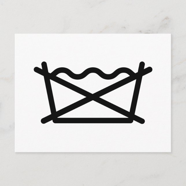 CARTÃO POSTAL NÃO LAVEM! (Frente)