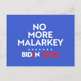 CARTÃO POSTAL NÃO MAIS MALARKEY