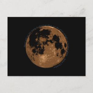 Cartão Postal Não me diga que a lua está brilhando a citação