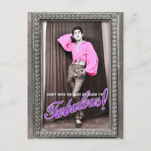 Cartão Postal Não me odeie só porque sou fabuloso [cartão postal