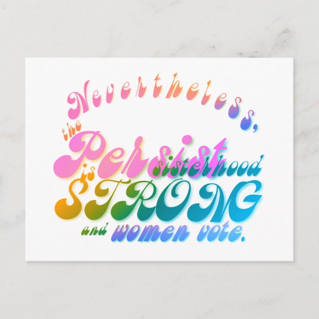 Cartão Postal Não obstante, persistiu (Frente)