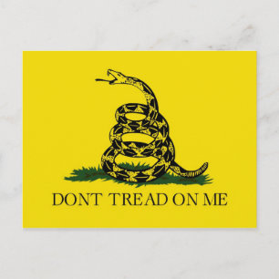 Cartão Postal Não Pise Em Mim Bandeira de Gadsden da Guerra Revo