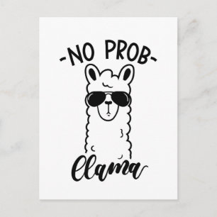 Cartão Postal Não refrigere nenhum lama de Prob