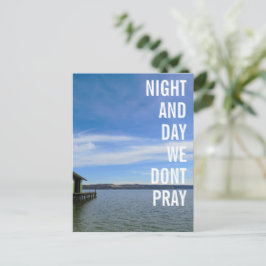 Cartão Postal Não rezamos