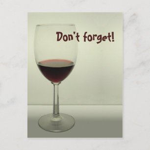 Cartão Postal Não se esqueça - Cartão-postal