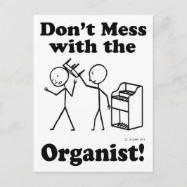 Cartão Postal Não se meta com o organizador