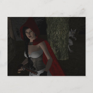 Cartão Postal Não se meta com vermelho