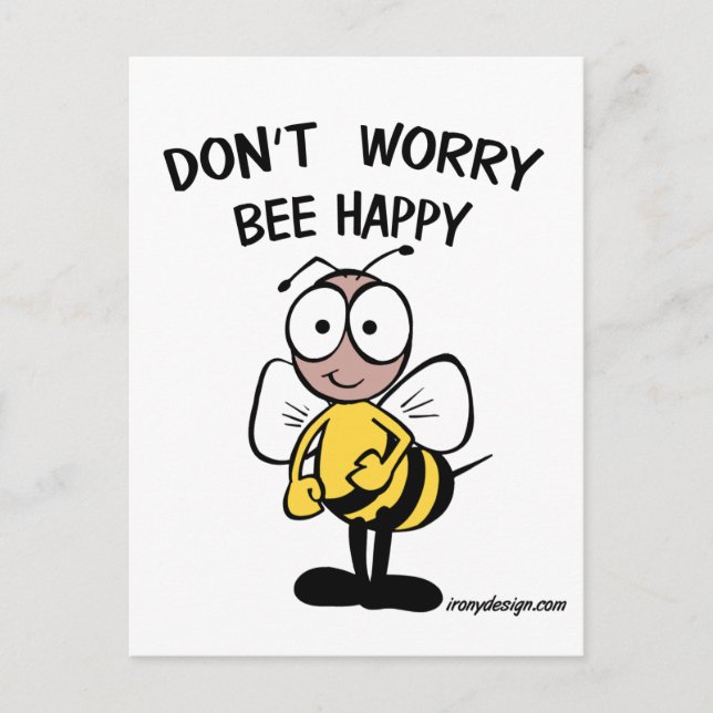 Cartão Postal Não se preocupe, Bee. (Frente)