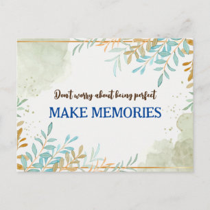 Cartão Postal Não se preocupe em ser uma citação perfeita