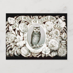 Cartão Postal Não Seja Sábio a Seus Próprios Olhos Arte Cristã 1